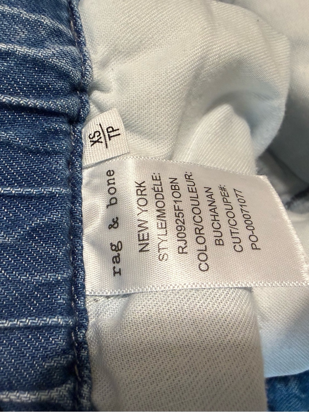 Rag & Bone Women’s XS / S Jordan Pants Pull On Jeans size - Picture 11 of 11